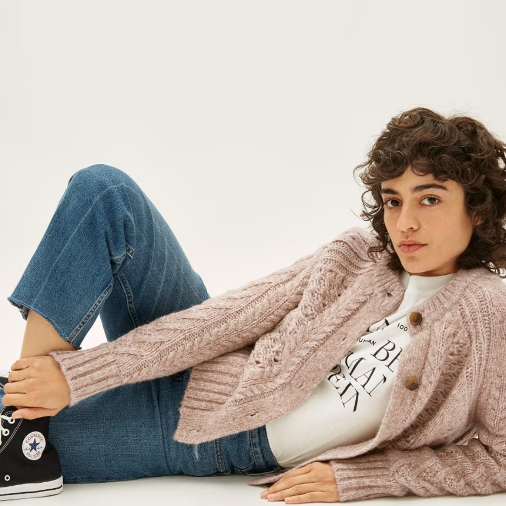 Everlane Cloud Cable Cardigan